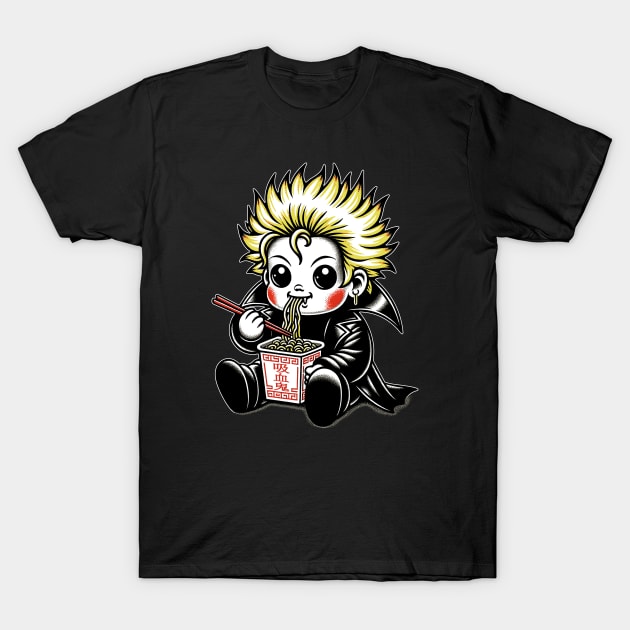 The Lost Boys - Little David Eats his Noodles by HomeStudio T-Shirt by HomeStudio